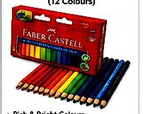 Faber-Castell Colour Pencils 12 Colours from the Quadceles catalogue